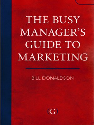 cover image of The Busy Manager's Guide To Marketing